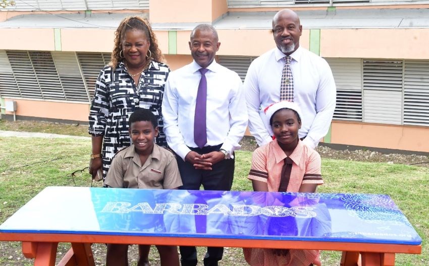 Tourism Ministry Donates Benches To Lawrence T. Gay Memorial School